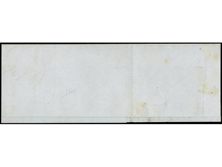 "PERAROLO 10/8", EKr., glasklar und gerade auf Österreich 1860, 5 Kreuzer, auf großem Briefteil. Ein außerordentlich seltenes