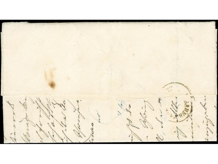 "I.R.POSTA MILIT. in I. No.1 15/7", EKr. sauber auf Handpapier 45 Centesimi, voll- bis breitrandig, auf komplettem Faltbrief 