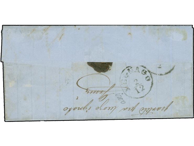 "LEGNAGO", L1 ohne Datum, sauber zusätzlich auf 1863, 5 Soldi, auf kleinem Faltbrief, ursprünglich von "PADOVA 1/12" nach Leg