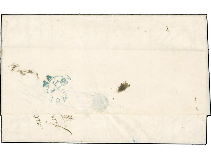 "MILANO 6/10", EKr., auf Handpapier 45 Centesimi hellgraublau, 2 Einzelwerte, beide breitrandig, auf Faltbrief der 2.Gewichts