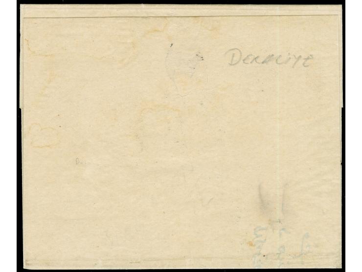 1856, folded envelope with dispatch ms. at left ‘HASKÖY’ (HASKOVO) to Deraliye (Istanbul) with blue mark at arrival AN CANIB-