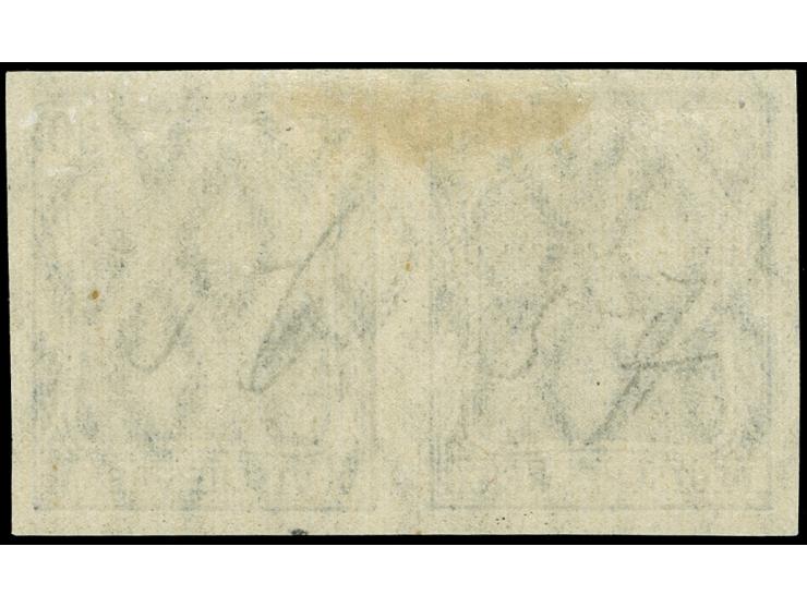 1920/21, Germania 80 Pfg. ungezähnt im waagerechten Paar, ungebraucht, einwandfrei