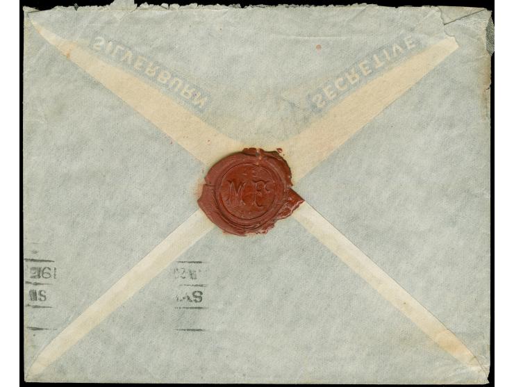 1900, Kaiseryacht 10 Pfg. und 20 Pfg. mit Stempel "YAP4/1 13" auf Bedarfsbrief nach Sydney, Australien mit Maschinen-Ankunfts