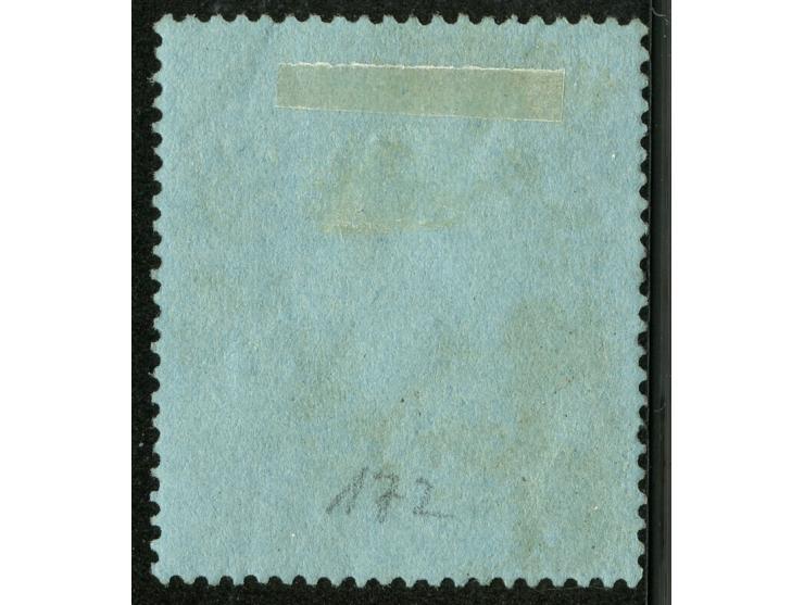 1906, $25 purple and blue on blue, postally used with ´Singapore/G´ double-ring d.s., good perforation and centering, fine.
