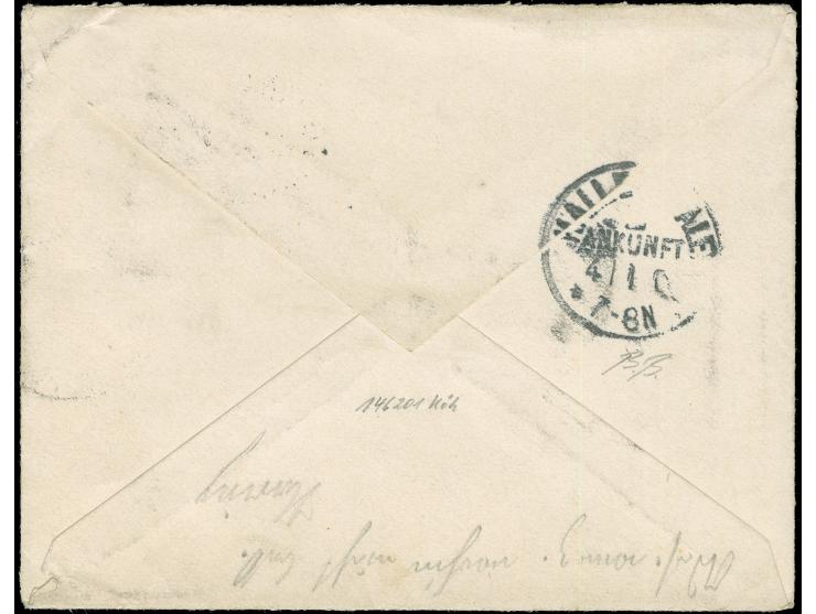 “SHANHAIKUAN * DP *” auf Germania 10 Pfg. sowie nebengesetzt EKr. “TONGKU 23 11 / 01” und Ra2 “S.B. OSTAS. EXPED. II. BAT. 1.