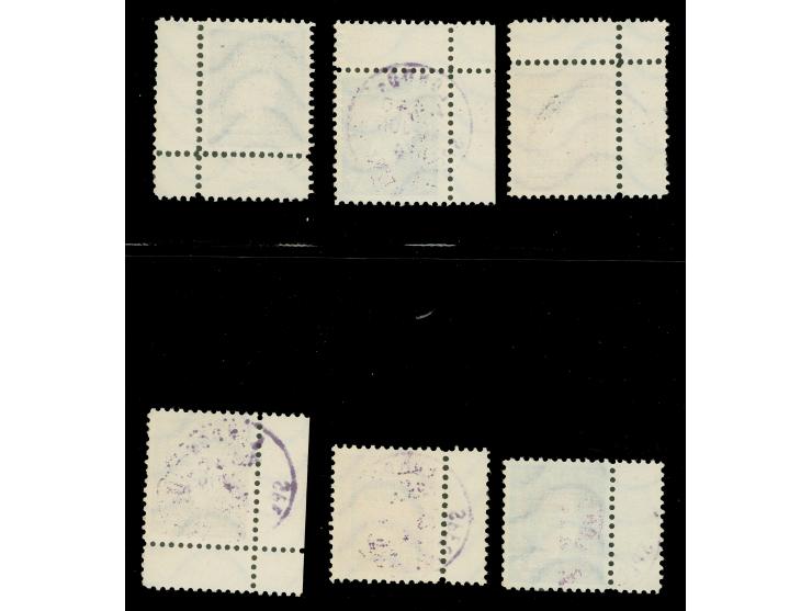 DEUTSCHE FÄLSCHUNGEN FÜR GROẞBRITANNIEN: 1944, Liquidation of Empire “BAHAMA-Is” ½ p.- 3 p. mit Zwischenstegansatz, sauber mi