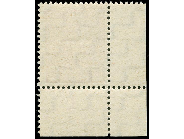 1945, Wappen 12 Pfg. hellilakarmin mit Wasserzeichen “Stufen steigend”, linke untere Bogenecke, postfrisch, in tadelloser Erh