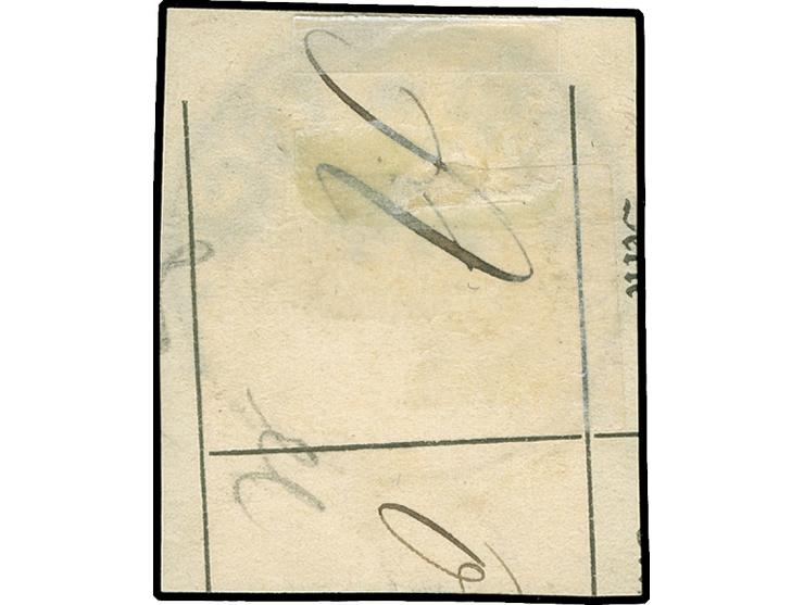 1890/1901, 2 M. dunkelrotkarmin, sauber gestempelt “TSCHIFU DP 13/2 01” auf Briefstück, einwandfrei