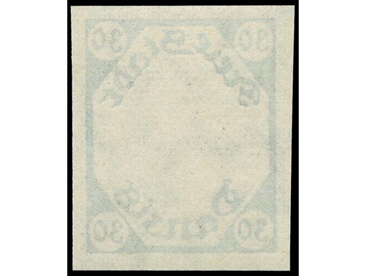 1921, Wappen 30 Pfg. ohne Mittelstück, ungezähnt, postfrisch