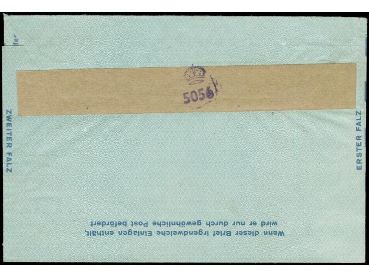 1948, Luftpostfaltbrief 100 Pfg., Type II Posthorn mit Doppellinie, klar mit Stempel “BERLIN W10 2.3.49” ohne Text nach Bern 
