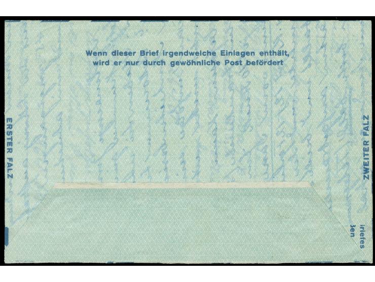 1950, Bund Luftpostfaltbrief 60 Pfg. mit Stempel “BERLIN-CHARLOTTENBURG 6 26.4.51” und viel Text nach Brüssel in guter Erhalt