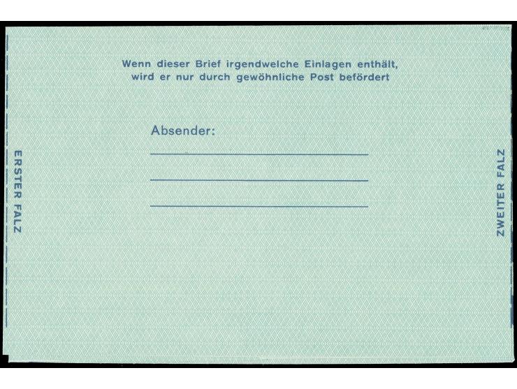 1954, Luftpostfaltbrief 60 Pfg. mit Zusatz “AEROGRAMME”, sauber ungebraucht, in einwandfreier Erhaltung