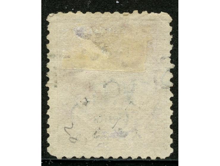 1874, Overprinted at "The Polynesian Gazette", Levuka : 12 c. on 6 d. dull rose, overprinted Gothic V.R. (Type 5) in black, w