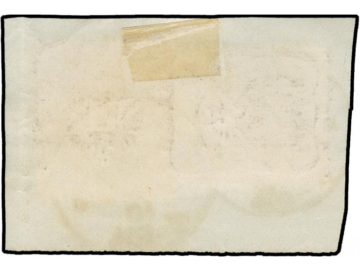 “COELN 2 *b 21.7.75” zweimal klar und kpl. auf großer Schild 2 Gr. grauultramarin und Ausgabe 1875 10 Pfge mattrot auf Briefs