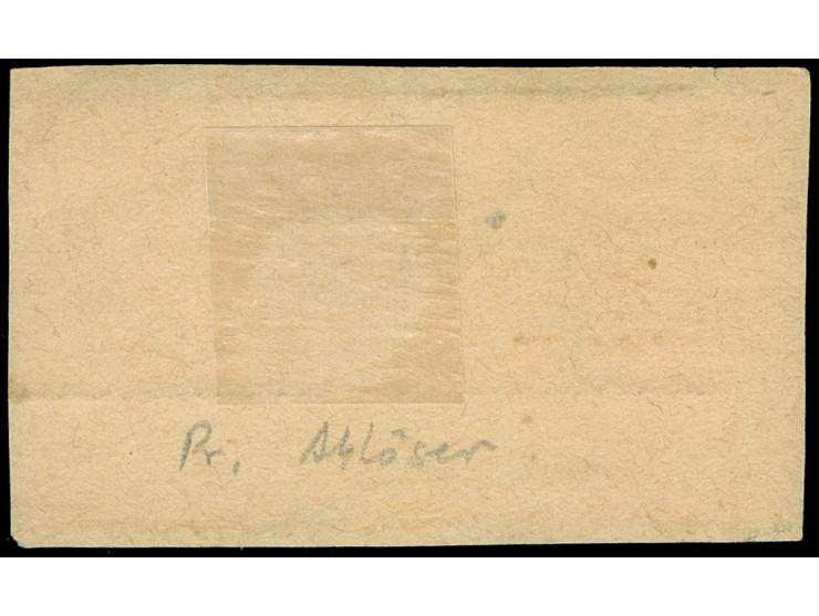 “CREUTZBURG 1. R.B. OPPELN *a 17.8.75” klar und praktisch kpl. auf waagerechtem Paar großer Schild 1 Gr. auf Briefstück. Die 