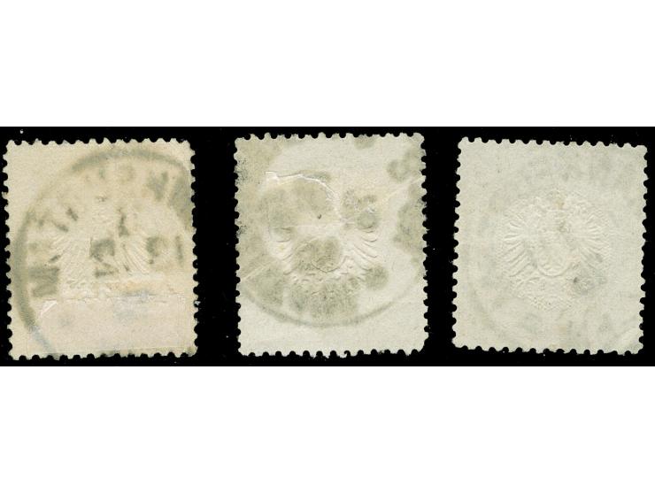 “FRANKFURT A/M 1 g 15.11.75”, “FRANKFURT A/M. 3 ** 13.12.75” und “FRANKFURT A/M 4 15.9.75” drei klare und fast kpl. Abschläge