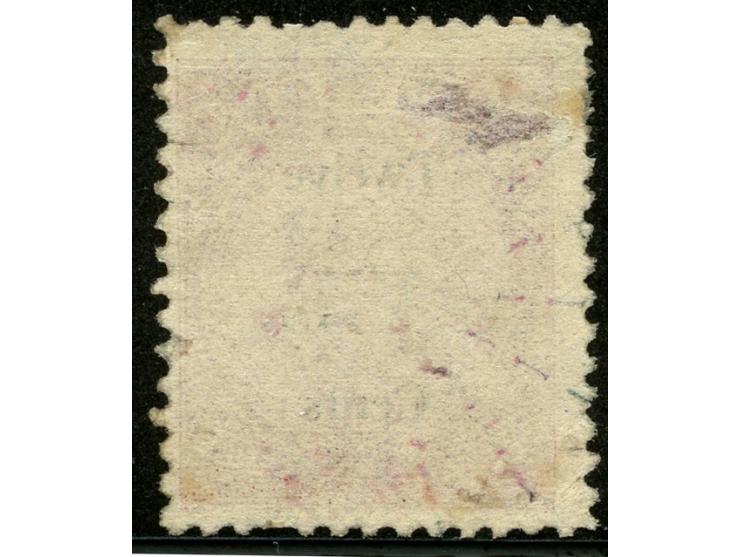 1874, Overprinted at "The Polynesian Gazette", Levuka: 12 c. on 6 d. rose overprinted Roman V.R. (Type 6) in black, a fine us