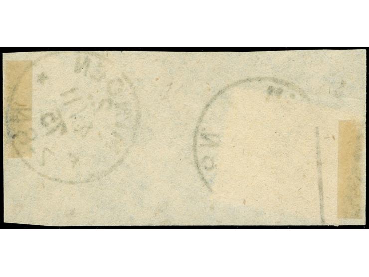 “MAGDEBURG 2** 4.11.75” klar auf großer Schild 5 Gr. ockerbraun auf Briefstück. Die farbfrische Marke ist deutlich geprägt un