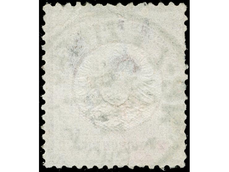 “ZITTAU i. SACHS. 1 ** 5.11.75” klar und fast kpl. auf 2½ auf 2½ Gr. braunorange. Die farbfrische Marke ist deutlich geprägt,