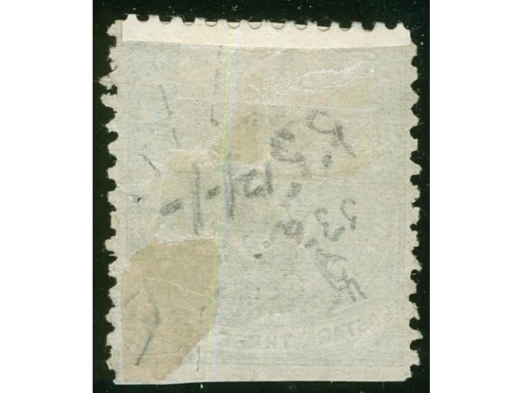 1875, Overprinted at "The Polynesian Gazette", Levuka: 2 c. on 3 d. green (T6) overprinted in black, light sunburst cancelled