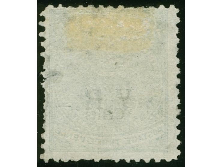 1875, Overprinted at "The Polynesian Gazette", Levuka: 2 c. on 3 d. green (T5) overprinted in black, light sunburst cancelled