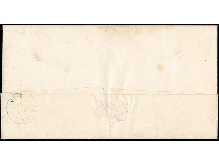 “COBURG 1 ** 24.12.75” etwas undeutlich auf Faltbriefhülle mit Avers-Zettel “Frei lt. Avers No.9 Herzigl. Staatsministerium” 