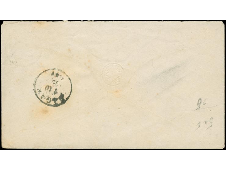 “DRESDEN-ALTST. 1 *g 6.10.75” sehr klar auf Ganzsachenumschlag 1 Gr. nach Sagan mit Ankunftsstempel. Der Umschlag mit leichte