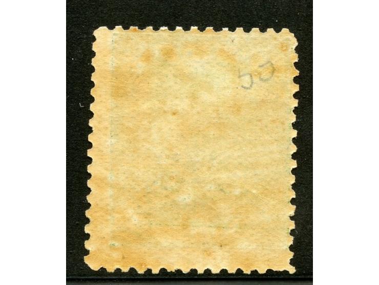 1876, On paper lithographed “VR”: 2 d. on 3 d. pale green on wove paper from the Printer's Waste / Trial sheets, perforated 1