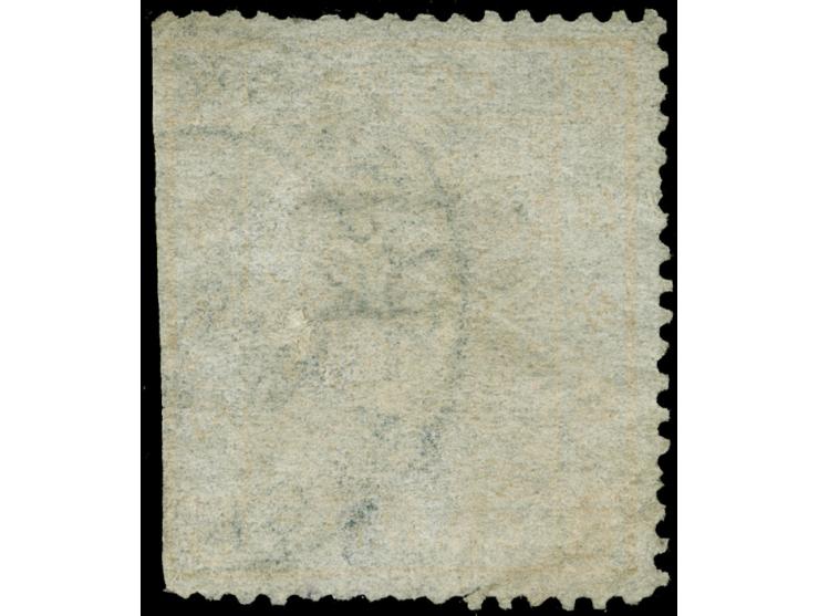 1878, 5 ca. deep yellow large dragon, used, clear Customs cancelled, perforation cut at right, few short perforations, otherw