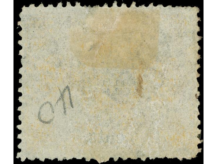 1897, Empress dowager first printing 10 cents / 12 c. brown-orange, surcharge large figures, wide spacing, used with light ca