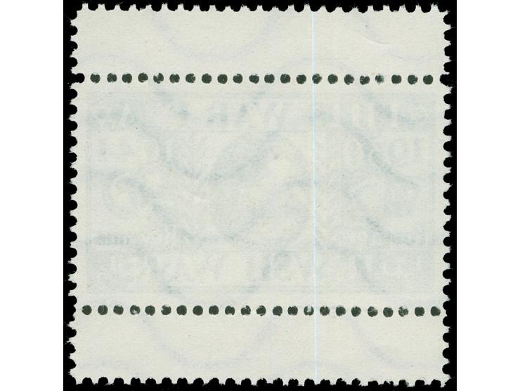 DEUTSCHE FÄLSCHUNGEN FÜR GROẞBRITANNIEN: 1944, Stalin ½ p. schwärzlichgrün, Zwischenstegansatz oben und unten, ungebraucht, o