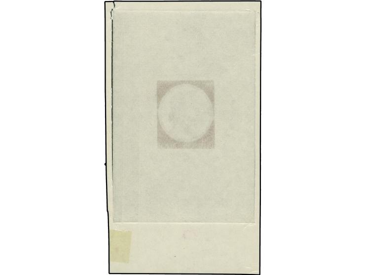 1941, Mozart 6 Pfg. schwärzlichbraunviolett, Probedruck im Blockformat (63 x 114 mm), ungezähnt, postfrisch, rechts im Rand n