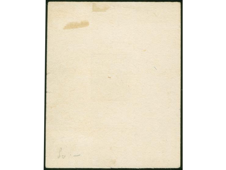1908, Wettbewerb des Dürer Bundes 10 Pfg. schwarz, Einzelabzug (64 x 81 mm) eines Gegenentwurfes zur Germaniaausgabe, ohne Gu