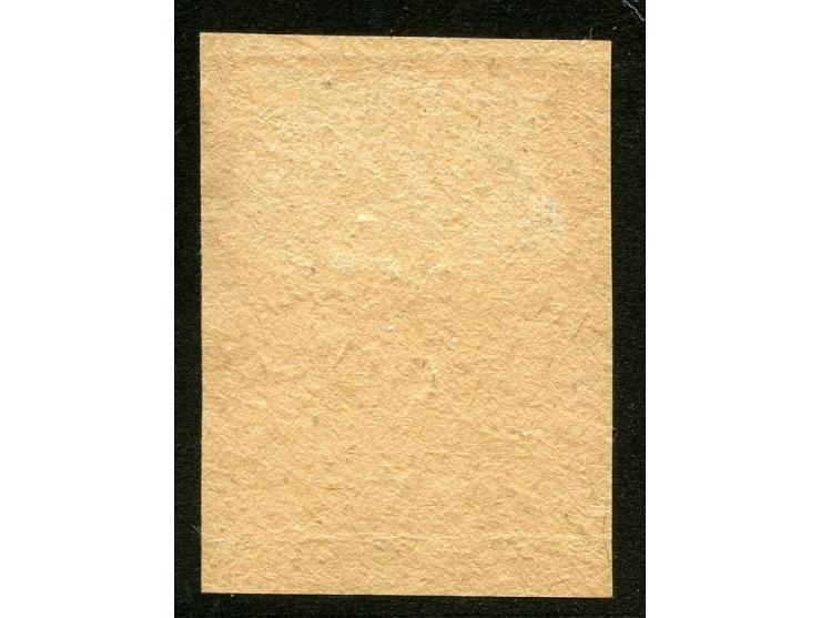 1878/99, 2 d. on 3 d. green on wove paper, top margin, variety imperf, tied to piece by SUVA REGIS. 4 JUL 1913, a very late u