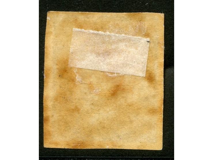 1867, 1 piaster light brown, imperforated, wide margins, unused with tiny brownish gum. This stamp is unrecorded at Isfila an