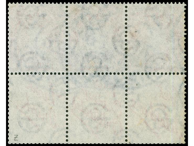 1922, 1 p. carmine-rose, Booklet Pane of three stamps and labels, clear cancelled, well-centered for this, fresh color and fi