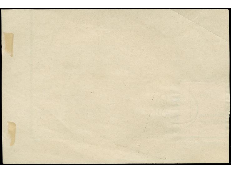 1902 (ca.), “INEBOLI” in black, very clear on Bulletin de Recommandation bearing 10 Pa. revenue stamp, very fine and scarce.
