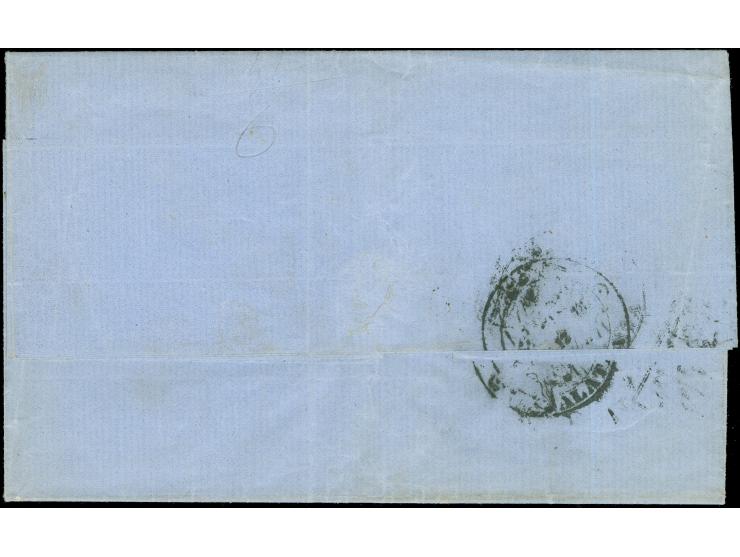 1871, Folded envelope cancelled with very clear "TEKFURDAGI 81" cancellation (Isfila no.2, R, Rodosto), franking 1 pia. yello