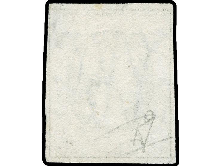 "PD", boxed handstamp, together with Luxemburg c.d.s. on 1852, 10 c. gray black. Tiny corner bend. Opinion Böttger BPP (2018)