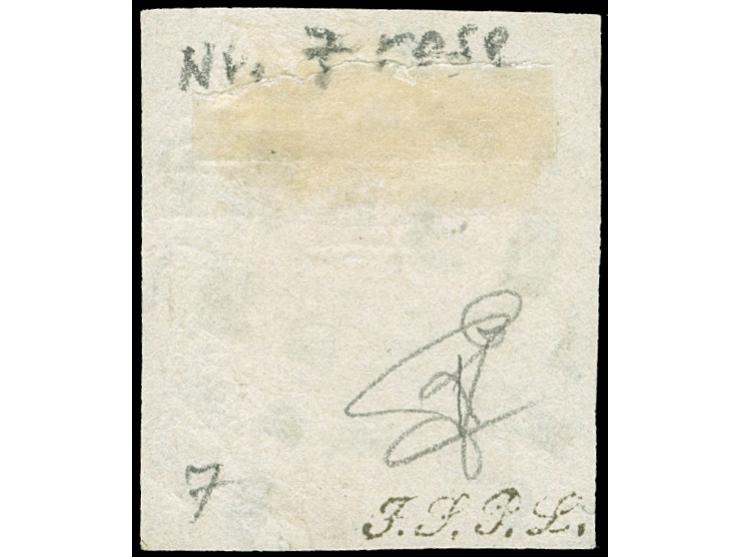 Frisange/Bettembourg, circle of squares, clear central strike on 1859, 12½ c. rose, good to large margins. Signed Goebel and 