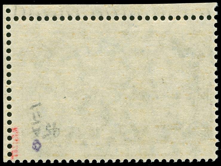 1915/19, Repräsentative Darstellungen, Kriegsdruck mit 26:17 Zähnungslöcher, 2 M. blau, postfrisch, tadellos, sign. W. Engel,