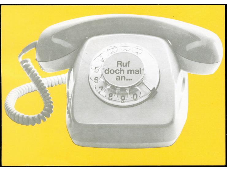 1970, Heinemann 5 Pfg. mit Stempel “BERLIN 205 7.7.80” für die Luftpostgebühr auf sonst portofreier Postsache “Telefonbenachr