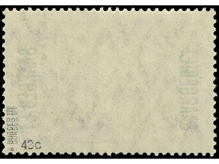 1920, Saargebiet auf Germania 2,50 M. rotlila fast fehlendes “I” in “SAARGEBIET”, farbfrisch und gut gezähnt, postfrisch, tad