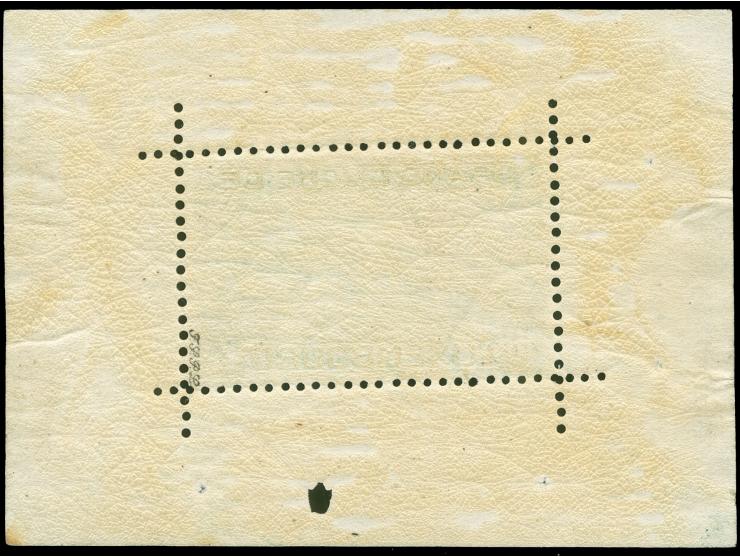 1923, Birthday souvenir sheet, mint never hinged, very small and unobtrusive faults in the margins. Certificate Böttger BPP (