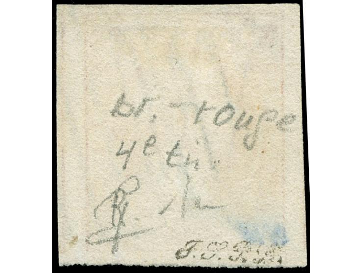 1852, 1 sgr. brown red, good to enormeous margins, neatly cancelled by circle of bars, vf, opinion Böttger