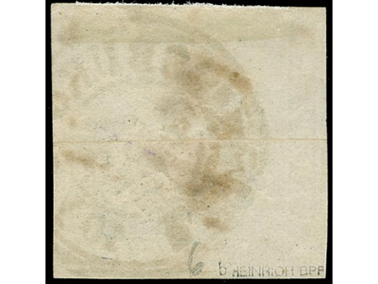 1857, 1 Kr. hellbraun, oben berührt, ansonsten voll- bis breitrandig geschnitten mit klarem DKr. “LUDWIGSBURG”, in einwandfre
