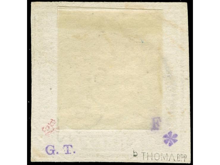 1859, 6 Kr. dunkelolivgrün, allseits vollrandig und farbfrisch mit DKr. “SPAICHINGEN”, in einwandfreier Erhaltung, bestens si
