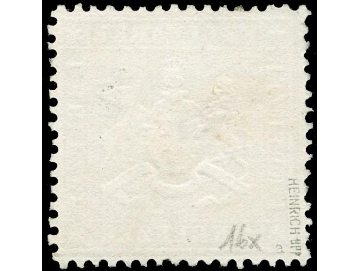 1860, 1 Kr. braun auf dickem Papier, farbfrisch, gestempelt, üblich gezähnt und in einwandfreier Erhaltung, bestens sign. Hei