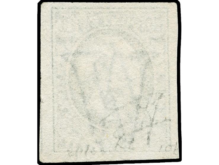 1852, 10 c. deep black, good to large margins, used with clear small c.d.s. of Luxembourg. Very fine. Certificate Böttger BPP