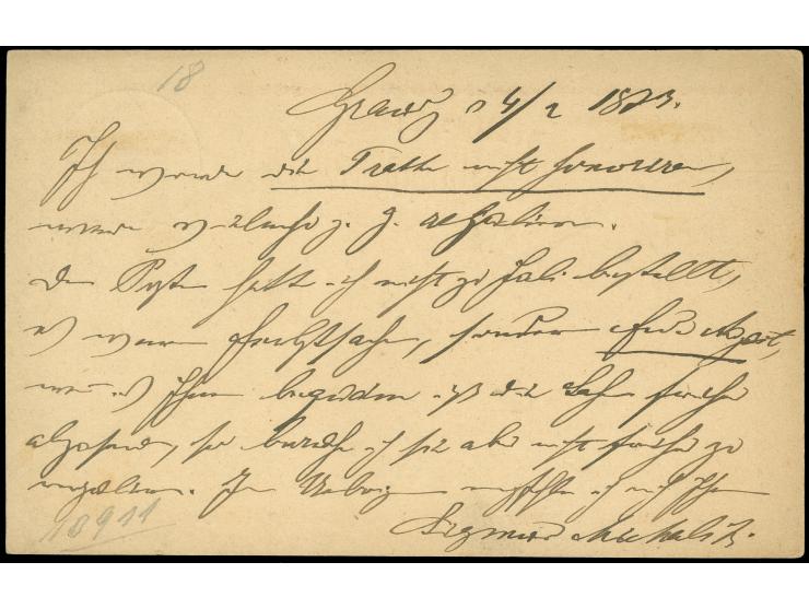 “GRAUDENZ 1.OCTBR.75” (Spalink 14) sehr klar auf Ganzsachenkarte ½ Gr. nach Berlin in einwandfreier Erhaltung. Eine recht spä